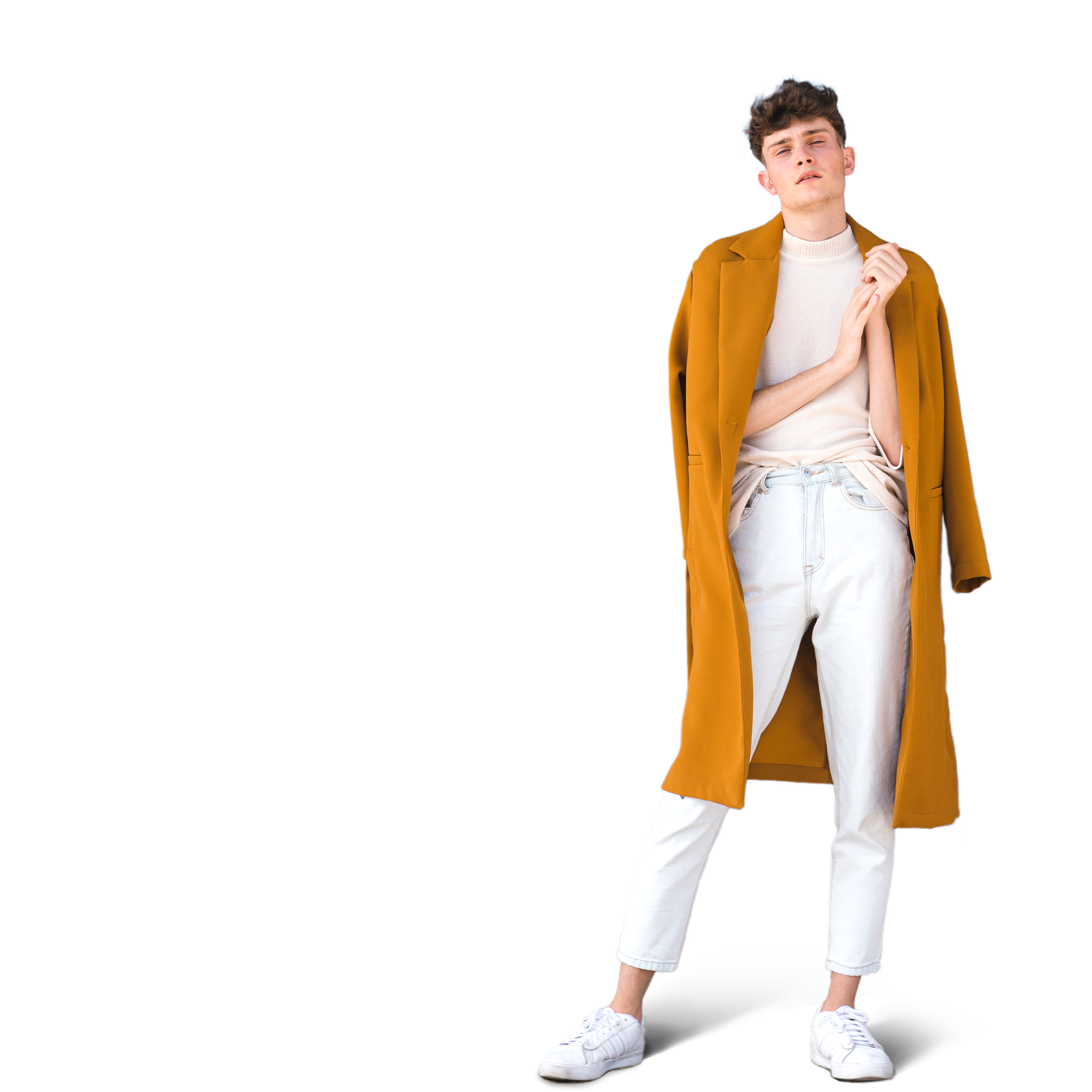 Model wearing perfume